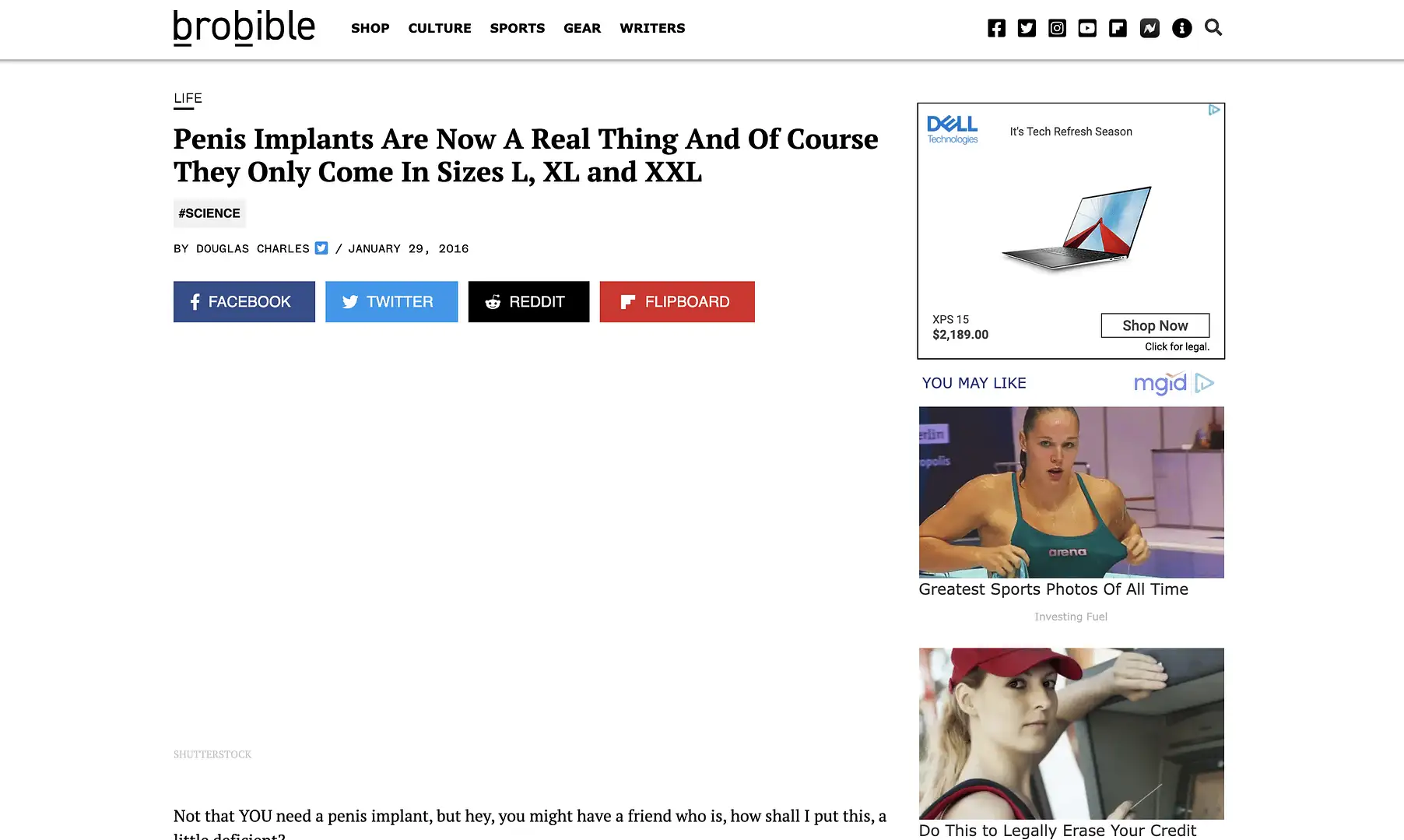 Penis Implants Are Now A Real Thing And Of Course They Only Come In Sizes L, XL and XXL